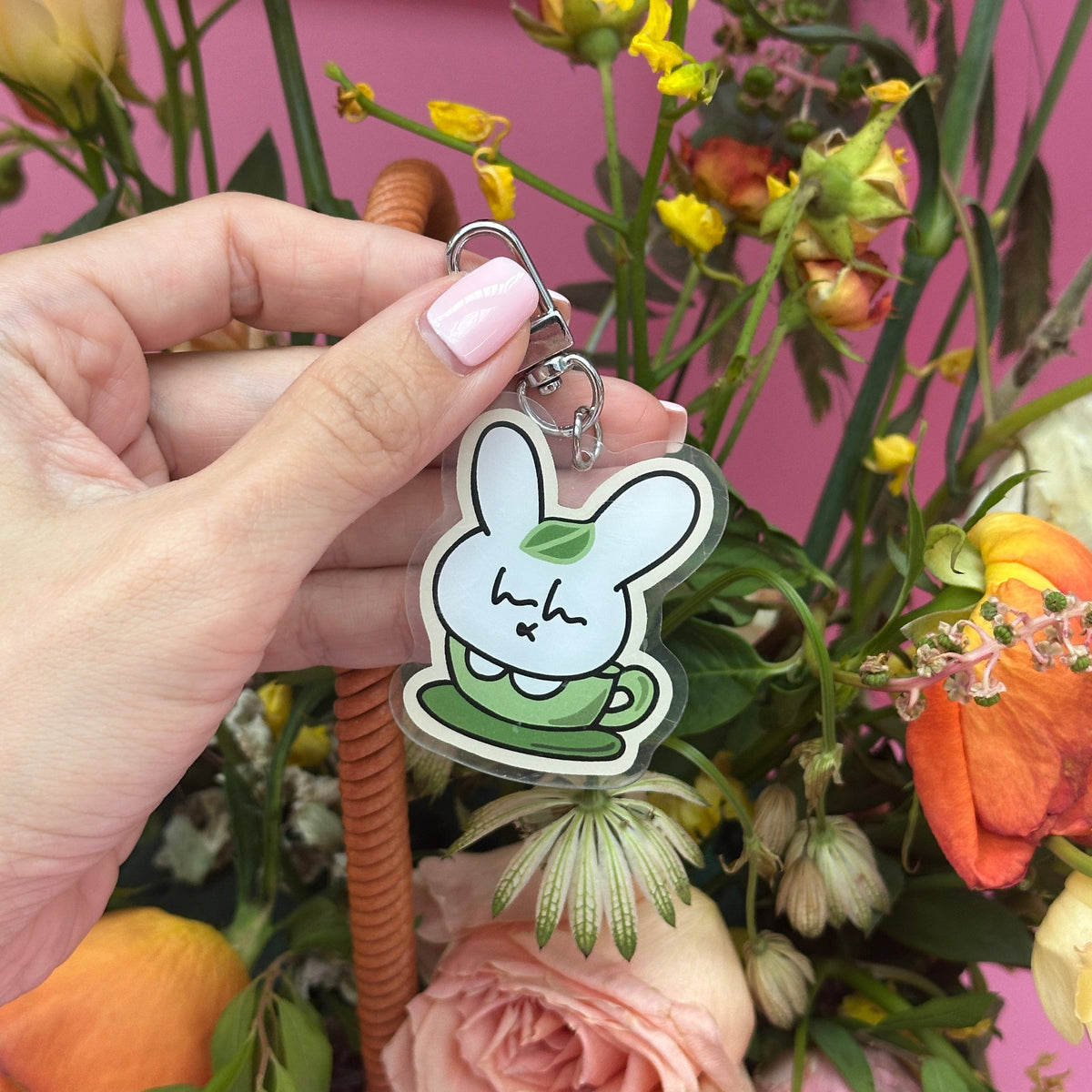 Matcha Bunny Keychain