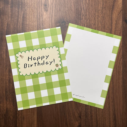 Matcha Picnic Birthday Card