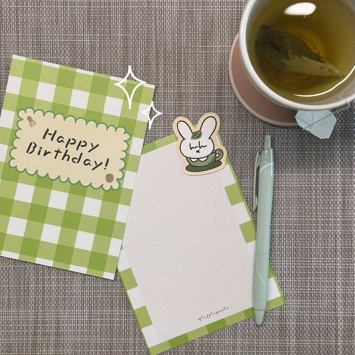 Matcha Picnic Birthday Card