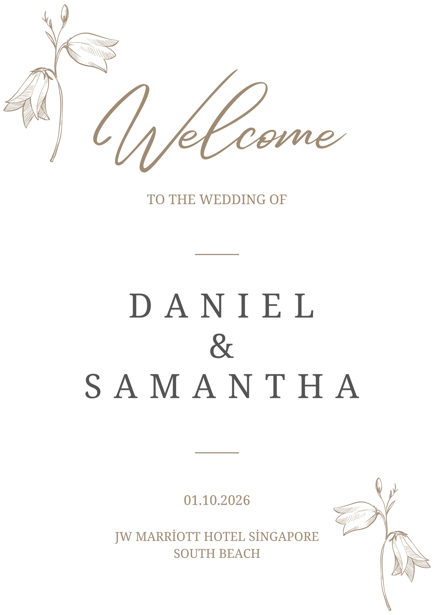 Le Étoile Wedding Sign (Customized)