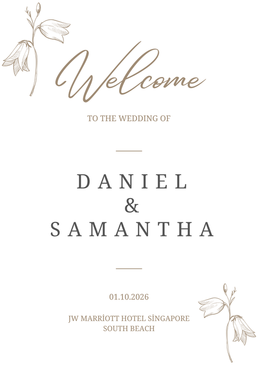 Le Étoile Wedding Sign (Customized)