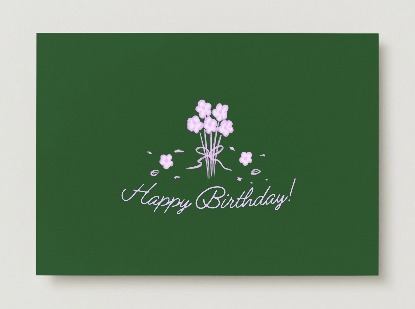 Emerald Bouquet Birthday Card