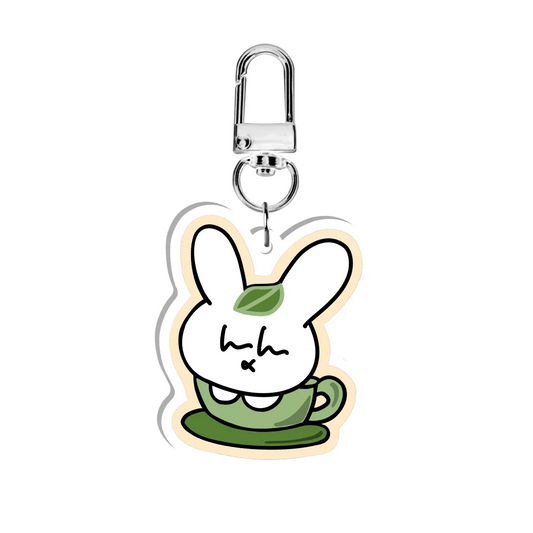 Matcha Bunny Keychain